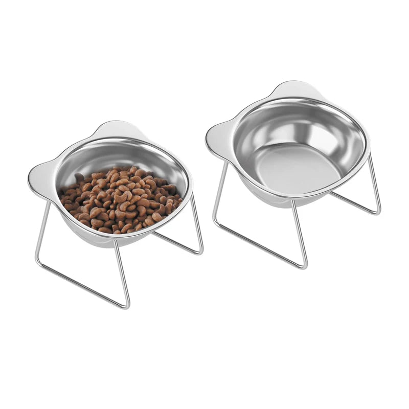 Tilted Neck Guard Cat Bowl