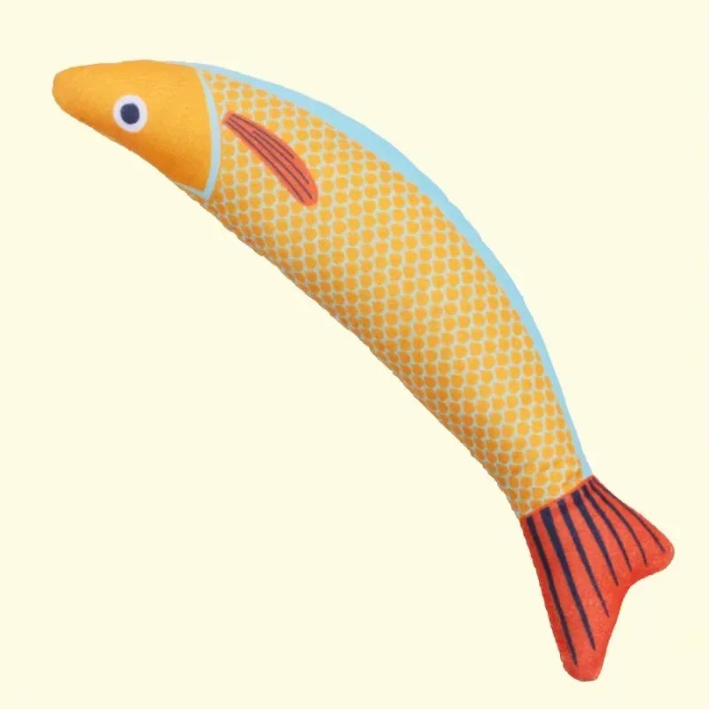 Crinkle Fish Plush Cat Toy