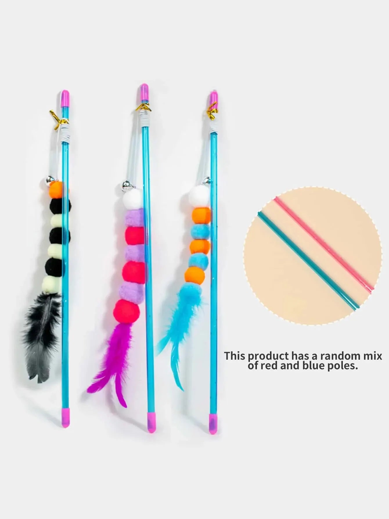 Elastic Feather Cat Teaser Toy