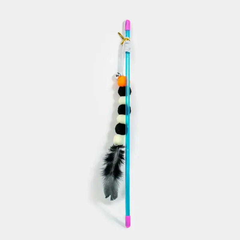 Elastic Feather Cat Teaser Toy