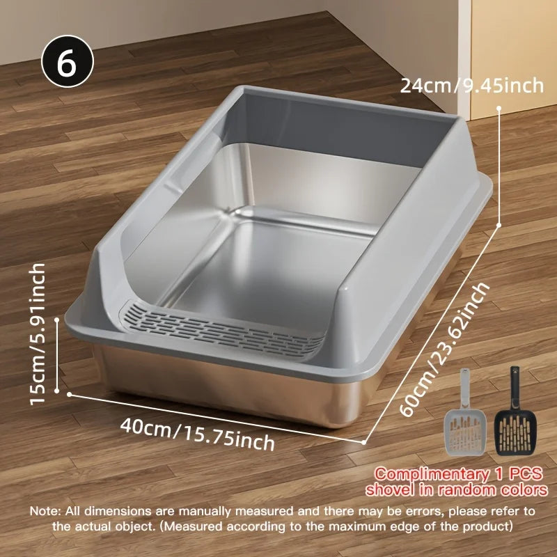 Stainless Steel Cat Litter Box