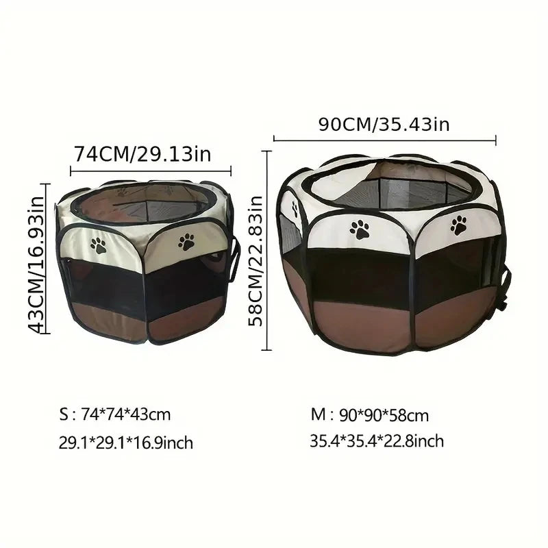Octagonal Cat Maternity Fence Pen