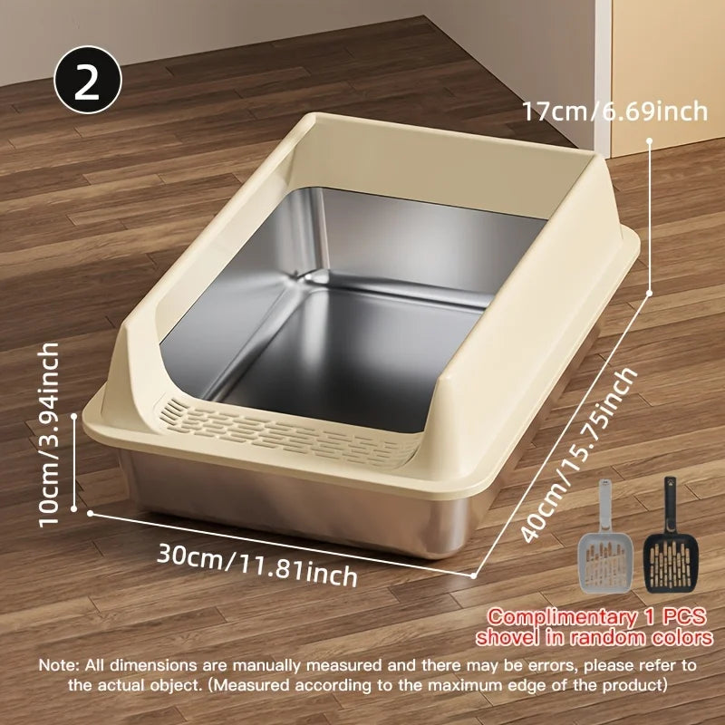 Stainless Steel Cat Litter Box