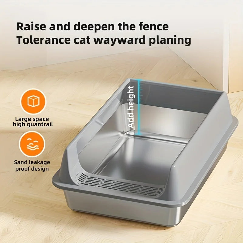 Stainless Steel Cat Litter Box