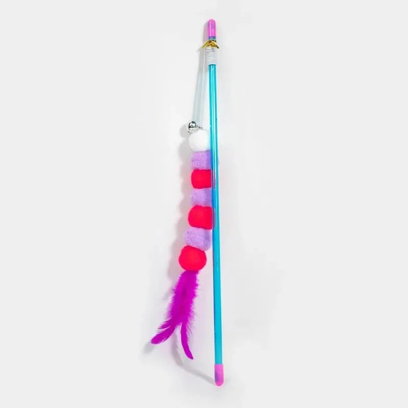 Elastic Feather Cat Teaser Toy