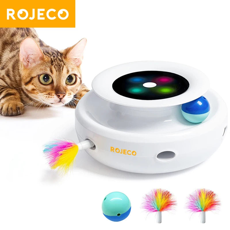 2-in-1 Smart Auto Cat Toy