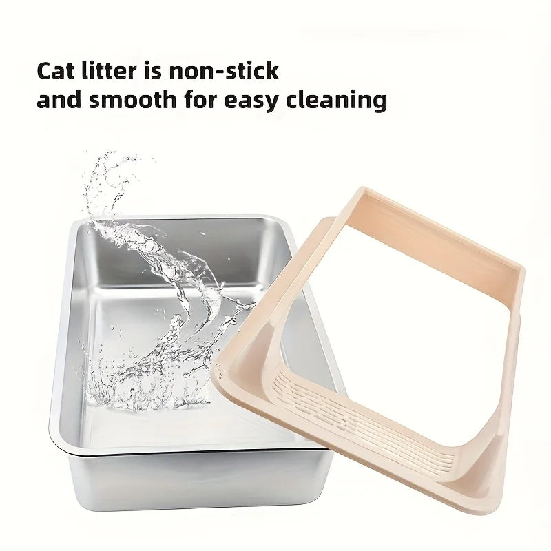 Stainless Steel Cat Litter Box