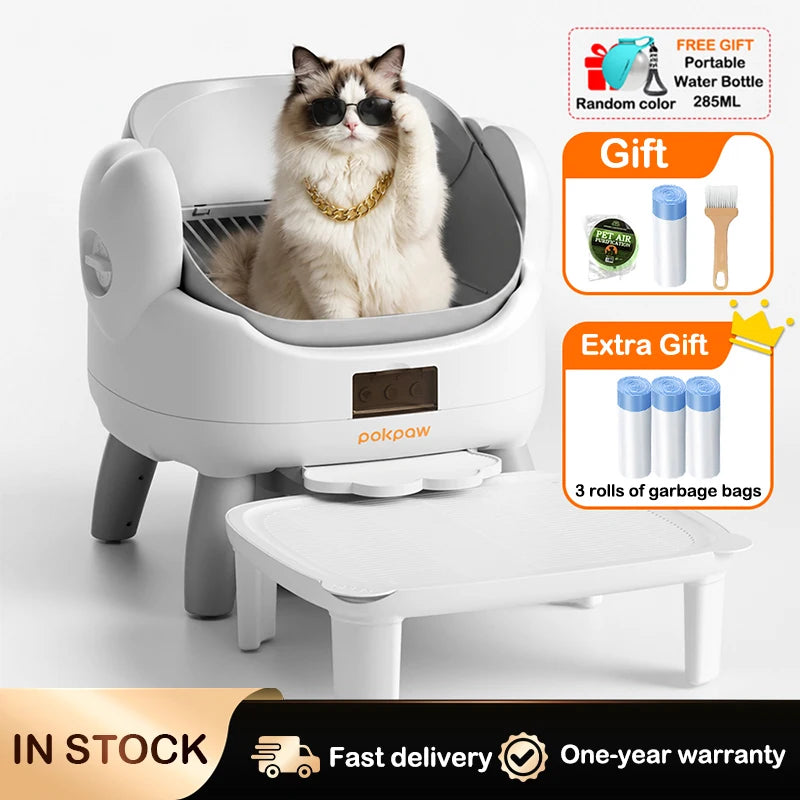 Automatic Self-Cleaning Cat Litter Box