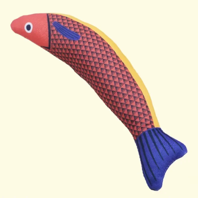 Crinkle Fish Plush Cat Toy