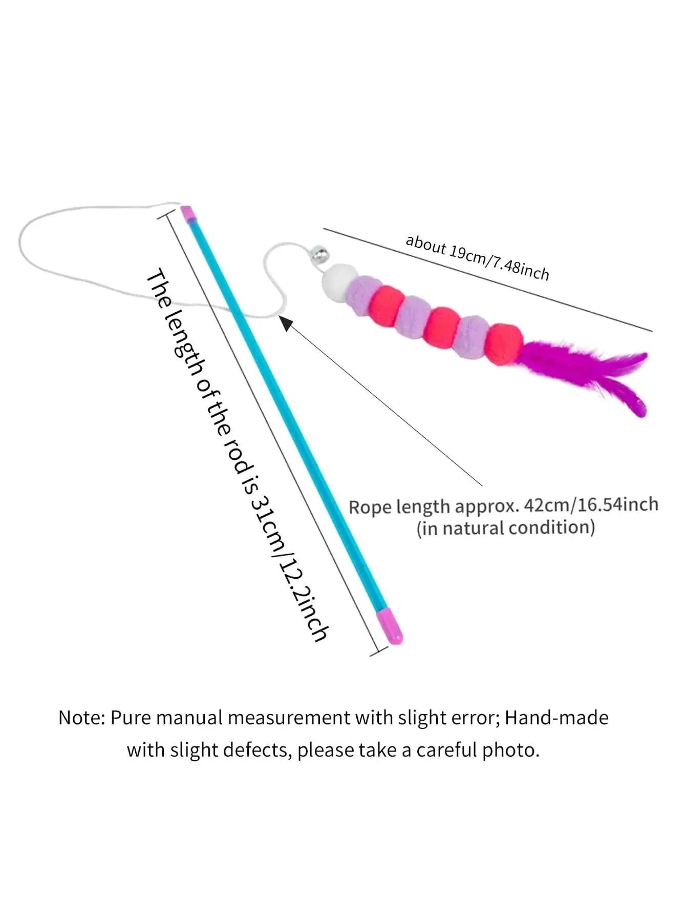 Elastic Feather Cat Teaser Toy
