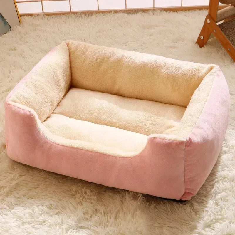 Soft Plush Cat Cushion Bed