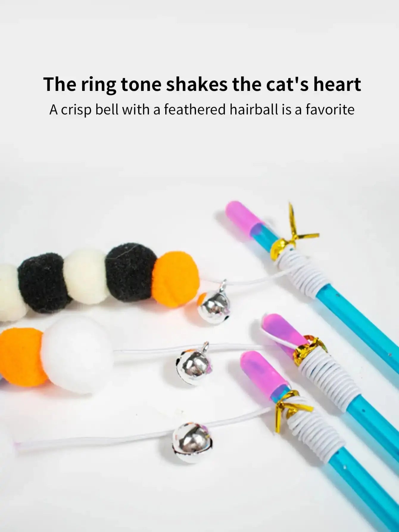 Elastic Feather Cat Teaser Toy