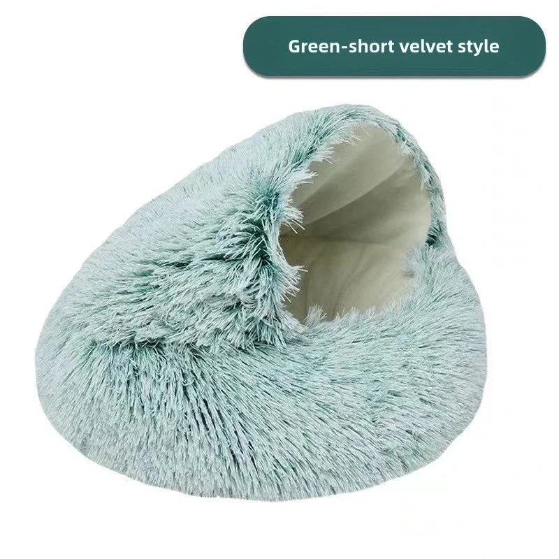 Autumn Winter Soft Plush Cat Bed
