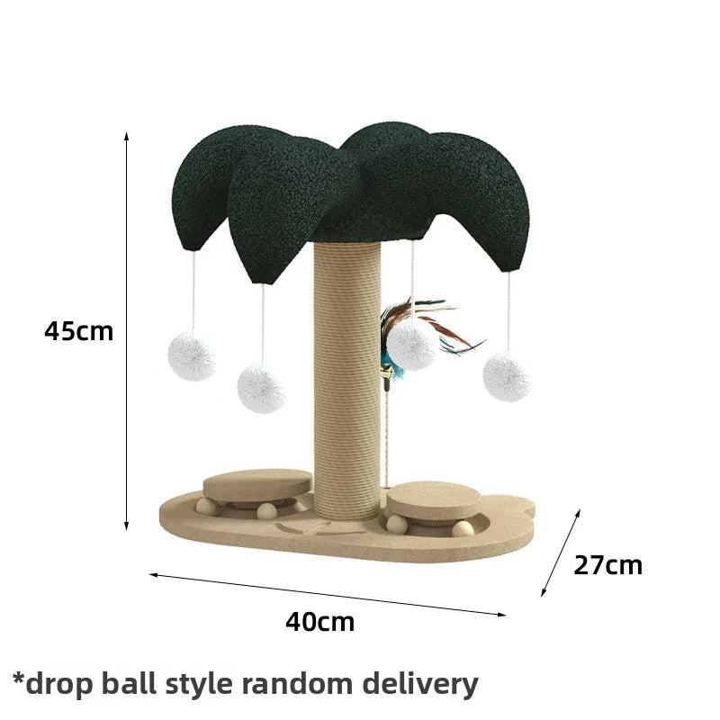 Solid Wood Cat Turntable Scratch Post