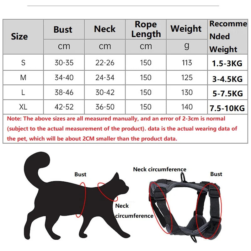 Anti-Escape Cat Harness & Leash