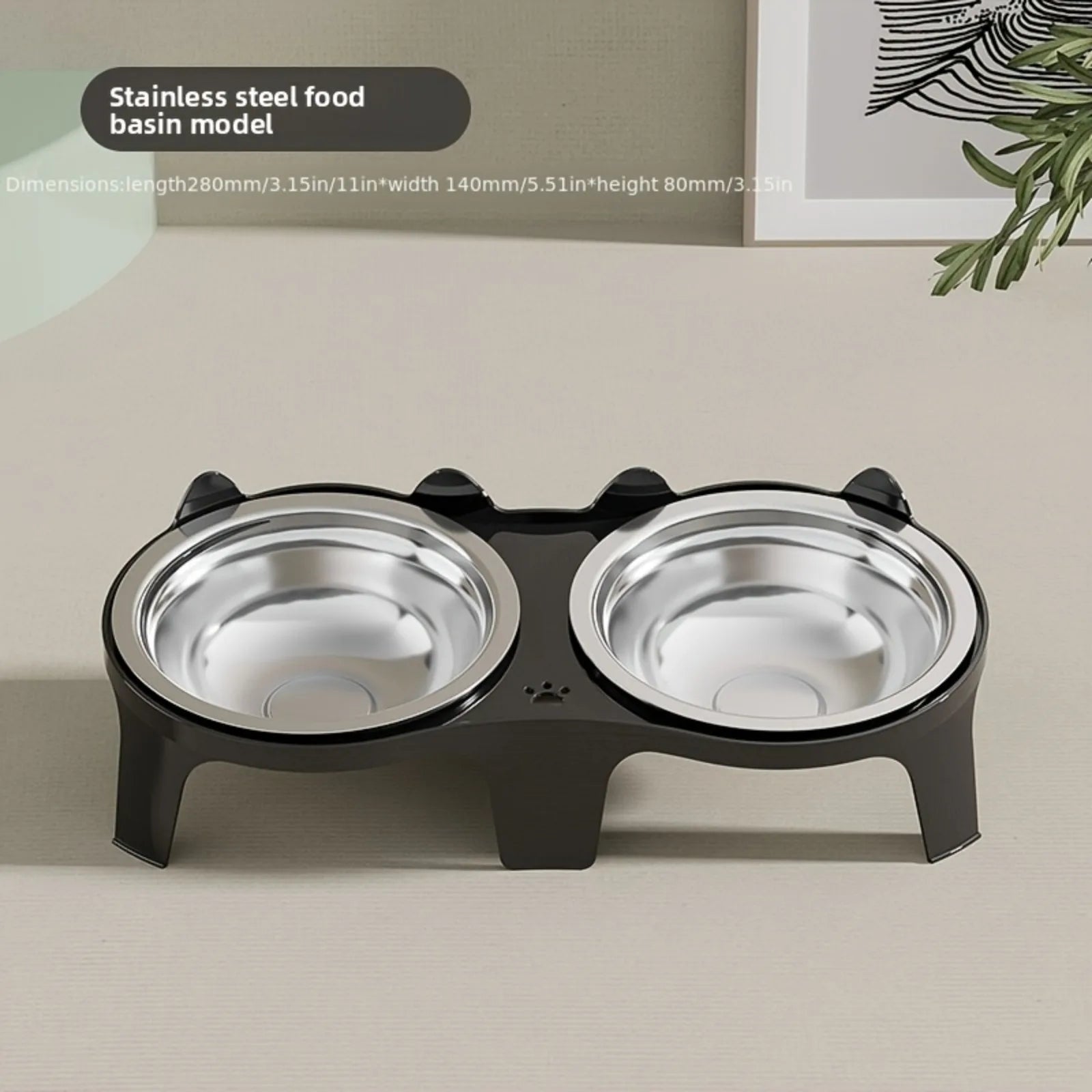 2-in-1 Cat Food Bowl Set