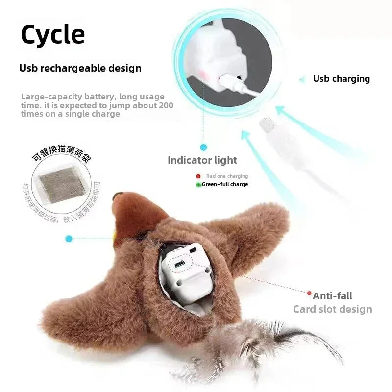 Interactive Flying Bird Cat Toy