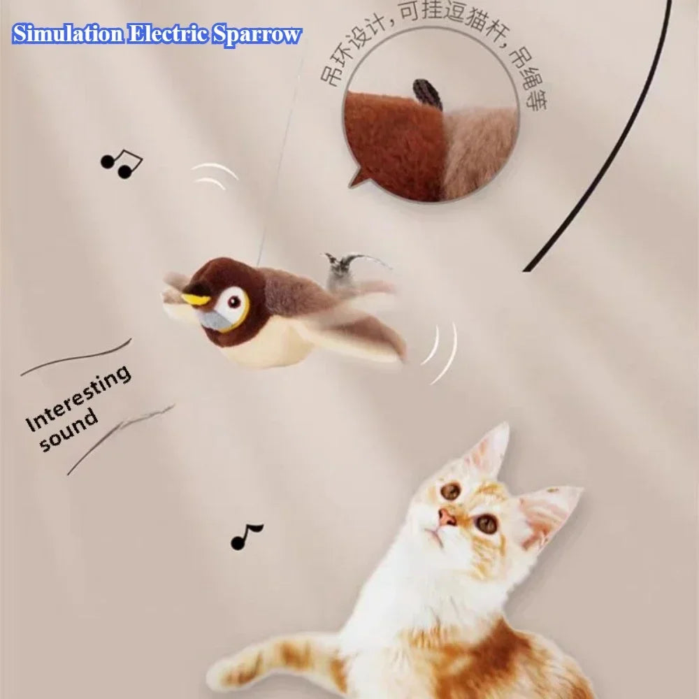 Interactive Flying Bird Cat Toy