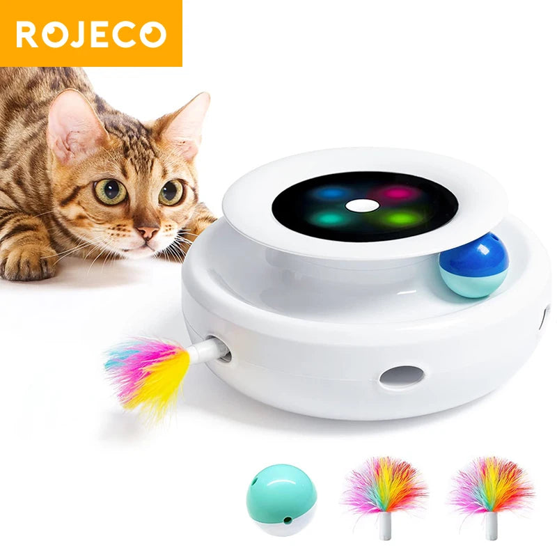 2-in-1 Smart Auto Cat Toy