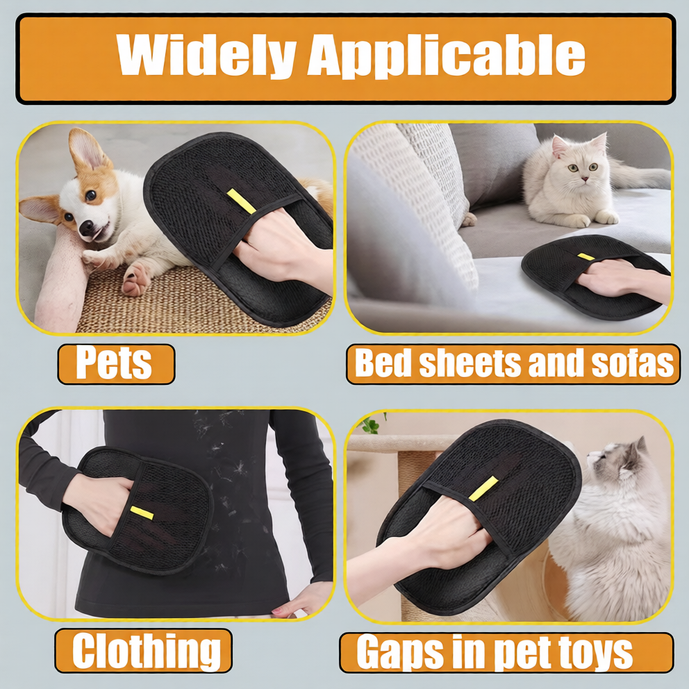 Cat Hair Removal Grooming Gloves