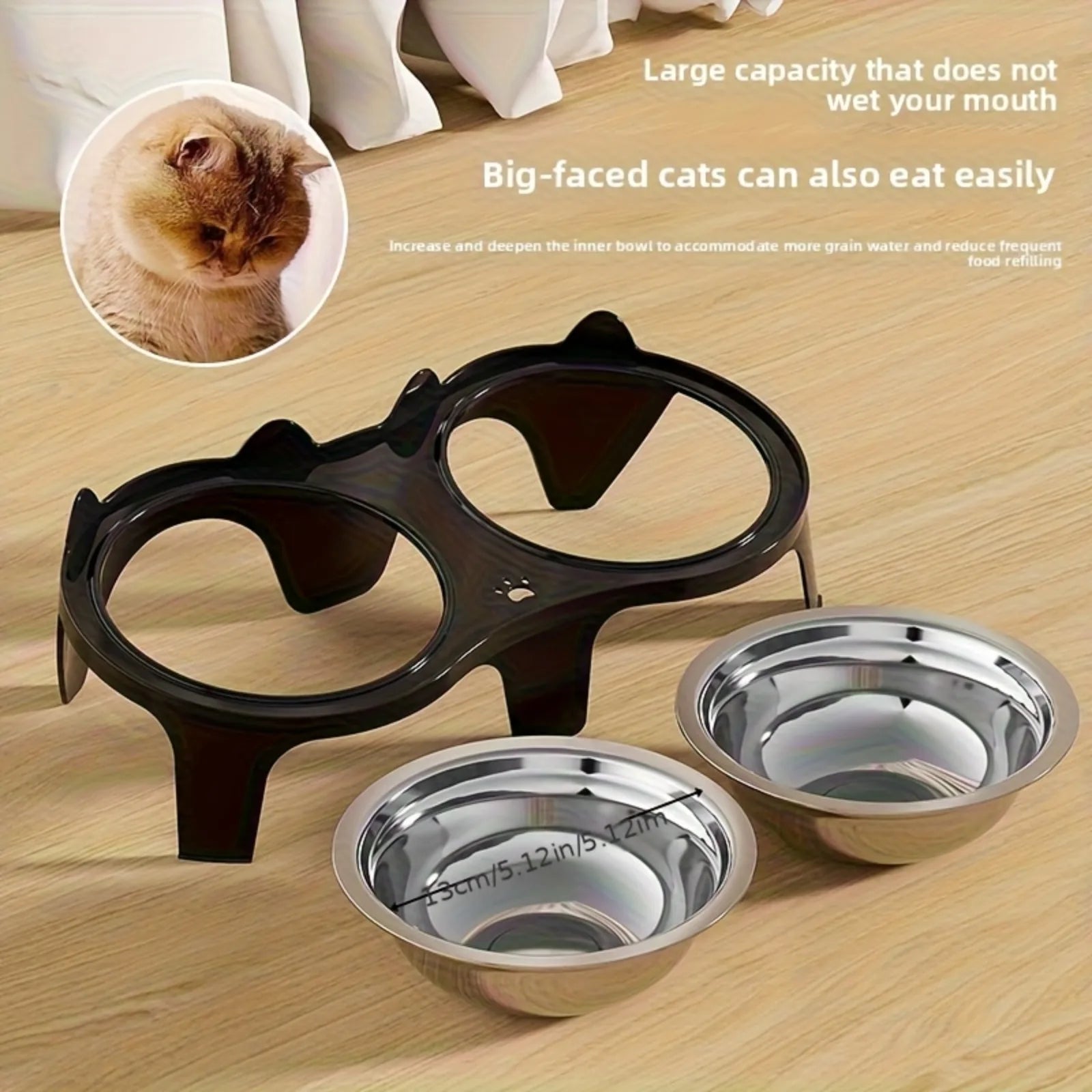 2-in-1 Cat Food Bowl Set