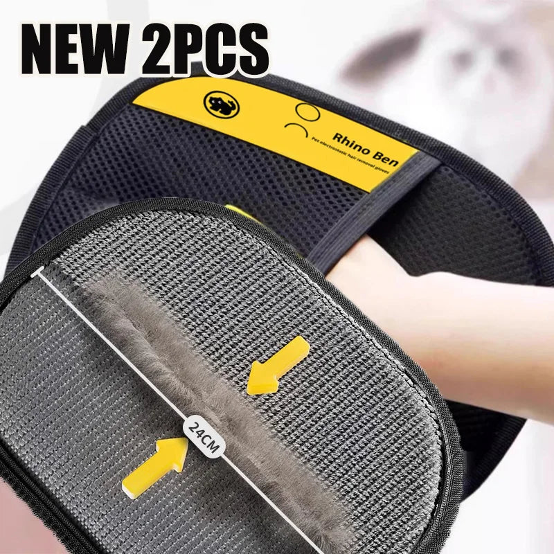 Cat Hair Removal Grooming Gloves