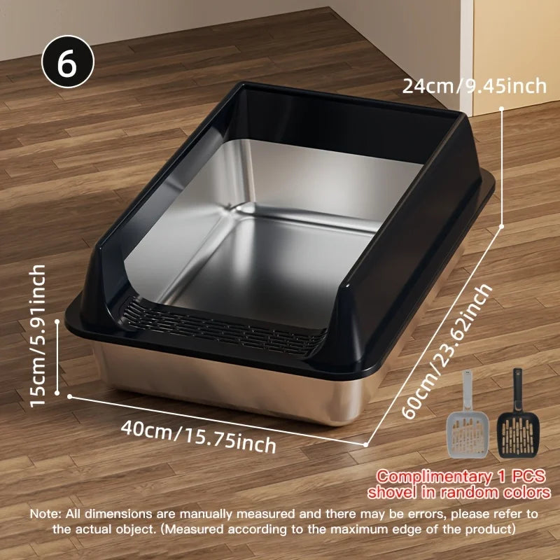 Stainless Steel Cat Litter Box