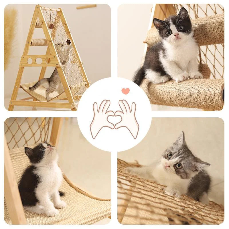 Large Cat Climbing Net Cat Frame