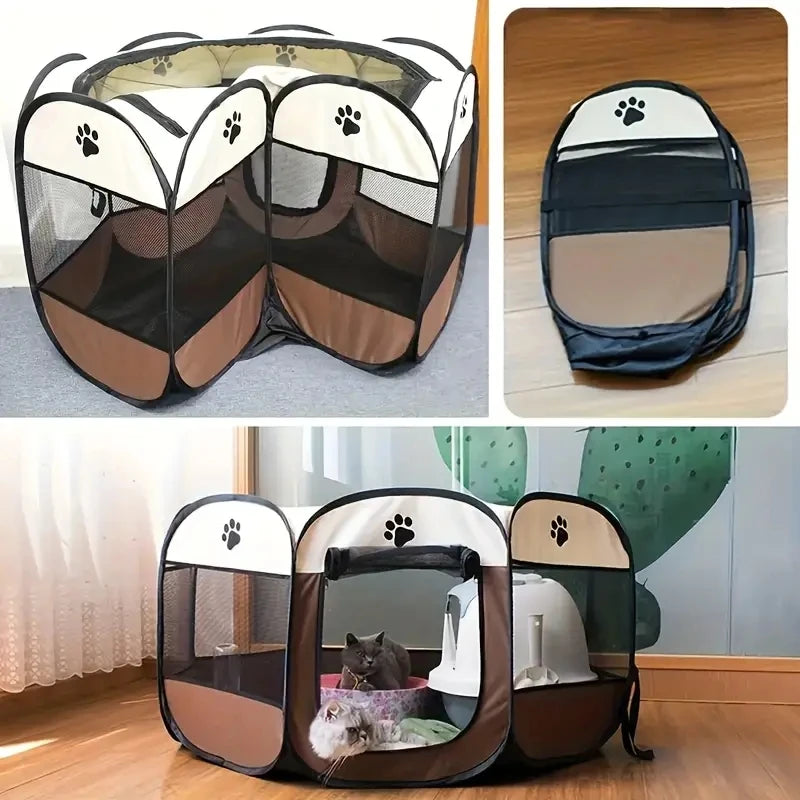 Octagonal Cat Maternity Fence Pen