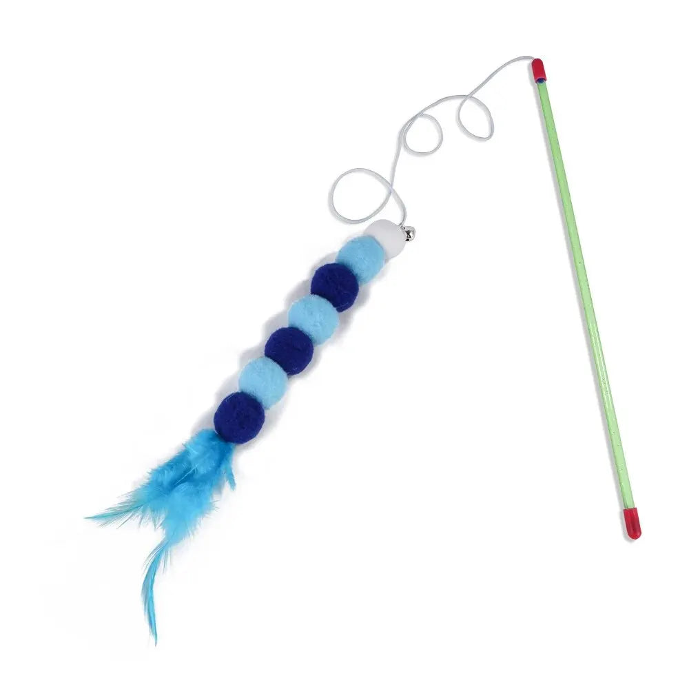 Elastic Feather Cat Teaser Toy