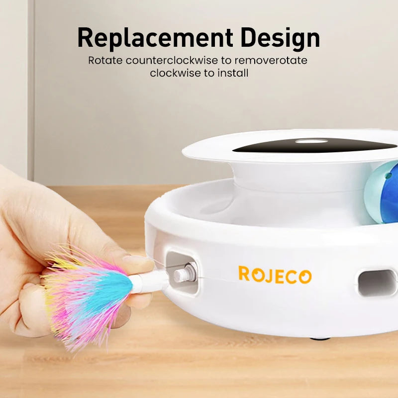 2-in-1 Smart Auto Cat Toy