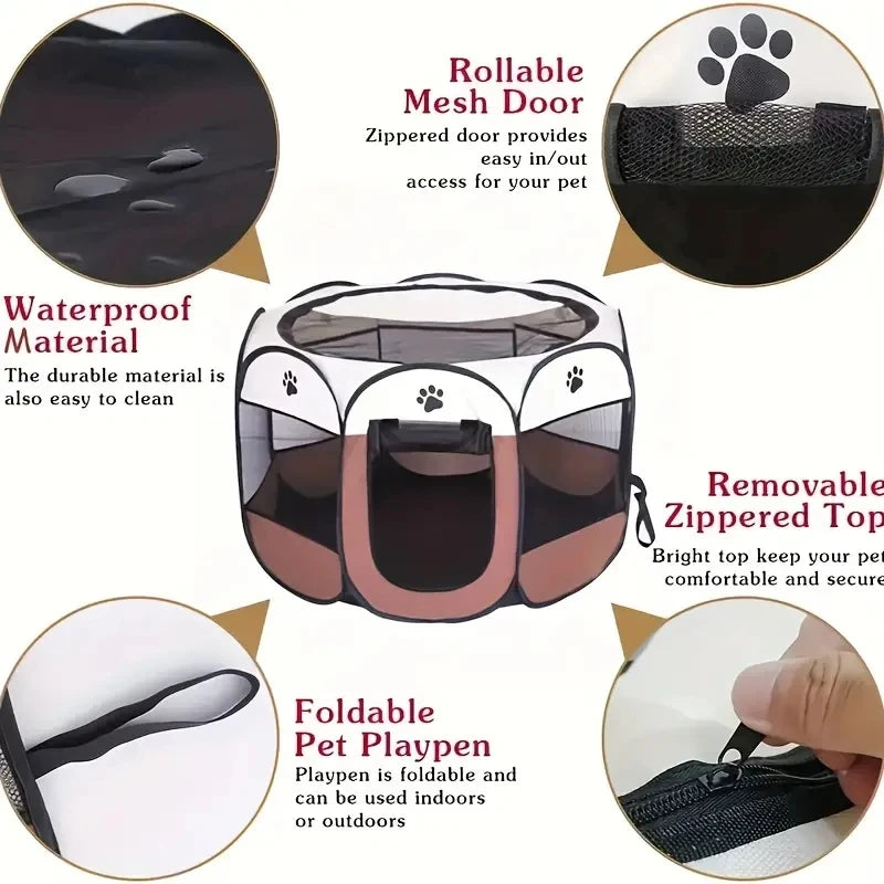 Octagonal Cat Maternity Fence Pen