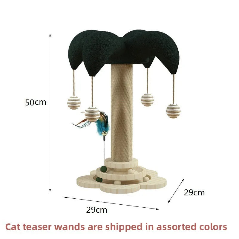 Solid Wood Cat Turntable Scratch Post