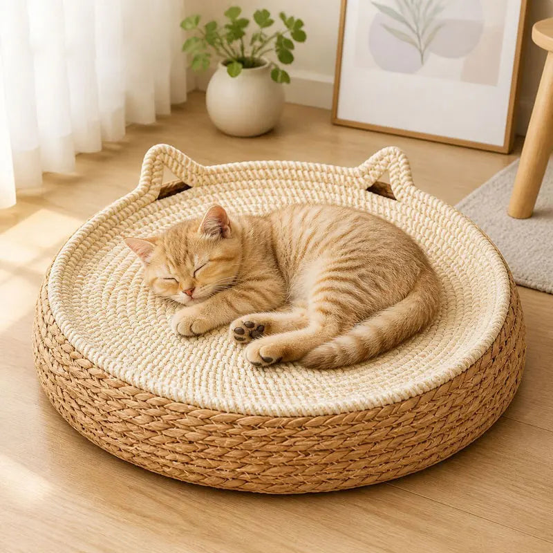 Rattan Woven Cat Scratch Board