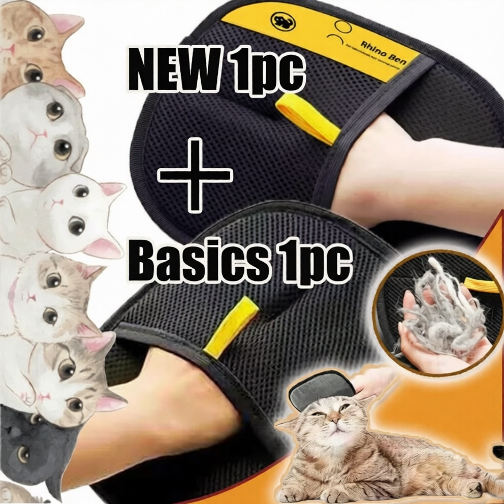 Cat Hair Removal Grooming Gloves