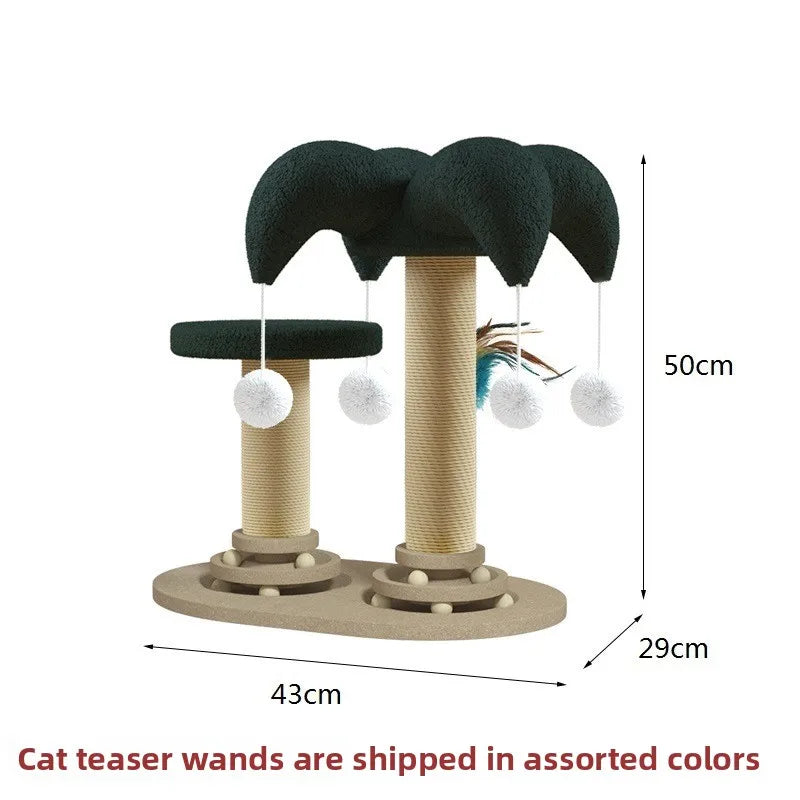 Solid Wood Cat Turntable Scratch Post