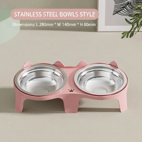 2-in-1 Cat Food Bowl Set